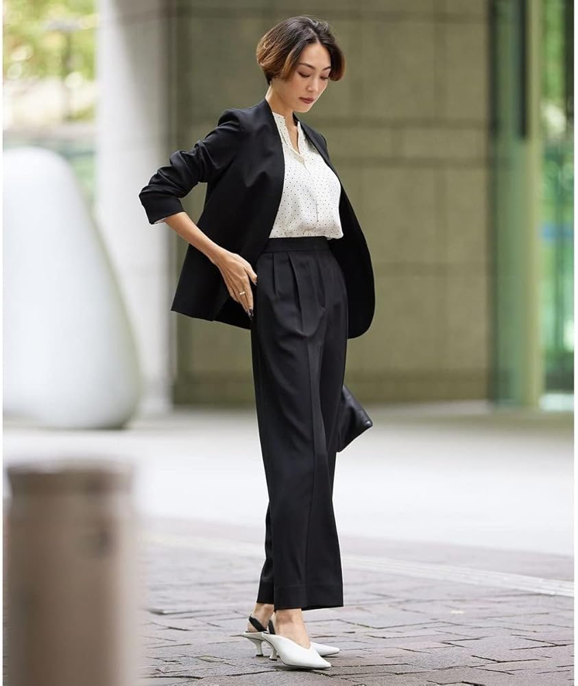 Amazon | [ICB] 【新色追加・防シワ・速乾・洗える】Fied ノーカラー