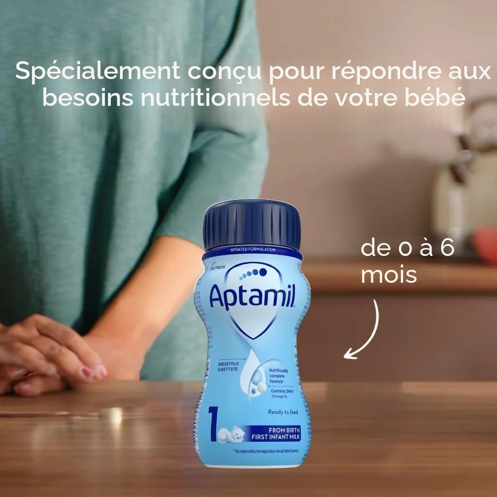 Aptamil 1 Premier Lait Liquide 200 ml Lot de 12