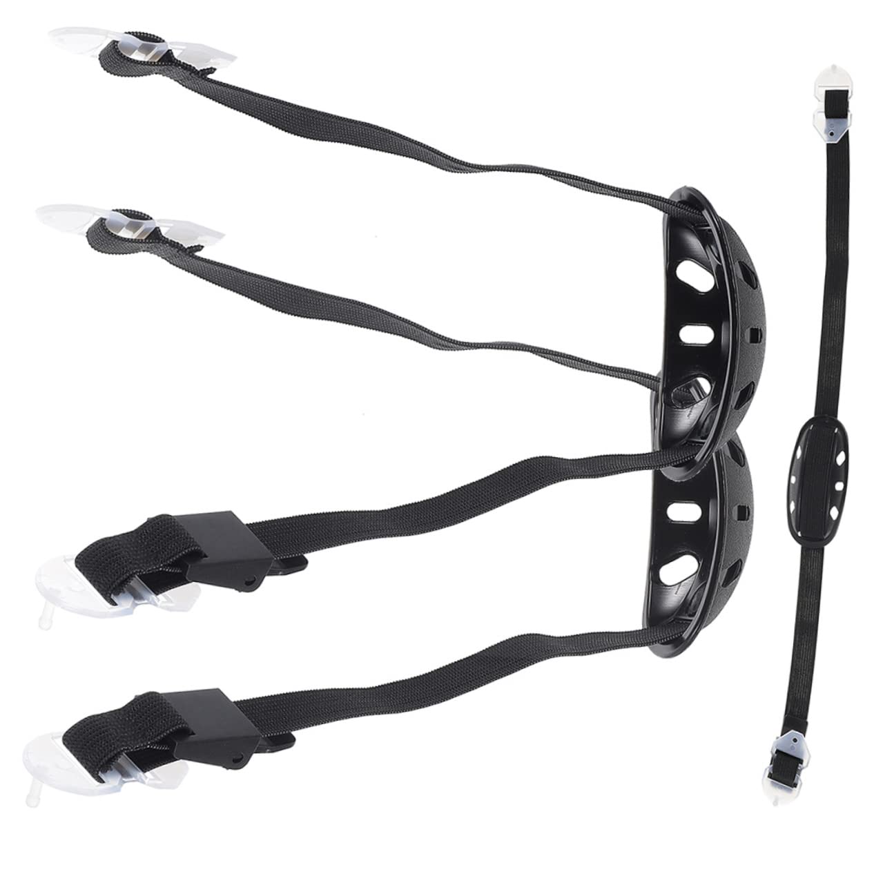 TOYANDONA 4 Set Sottogola Del Casco Sottogola Per Cappelli Cappello Duro Costruzione Di Elmetti Approvati Cinghia Del Casco Regolabile Bande Mento Poliestere Black 3 Pezzi * 4