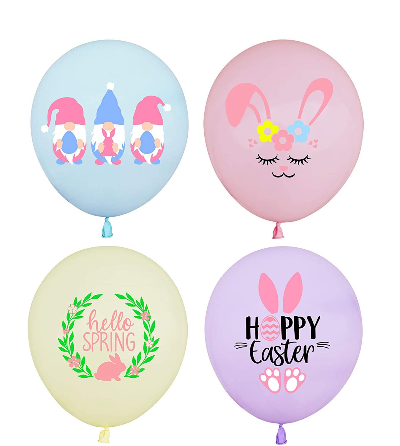 Bunny Mylar Balloon palloncini pasquali palloncino testa di coniglio per primavera Woodland festa a tema Baby Shower pasqua