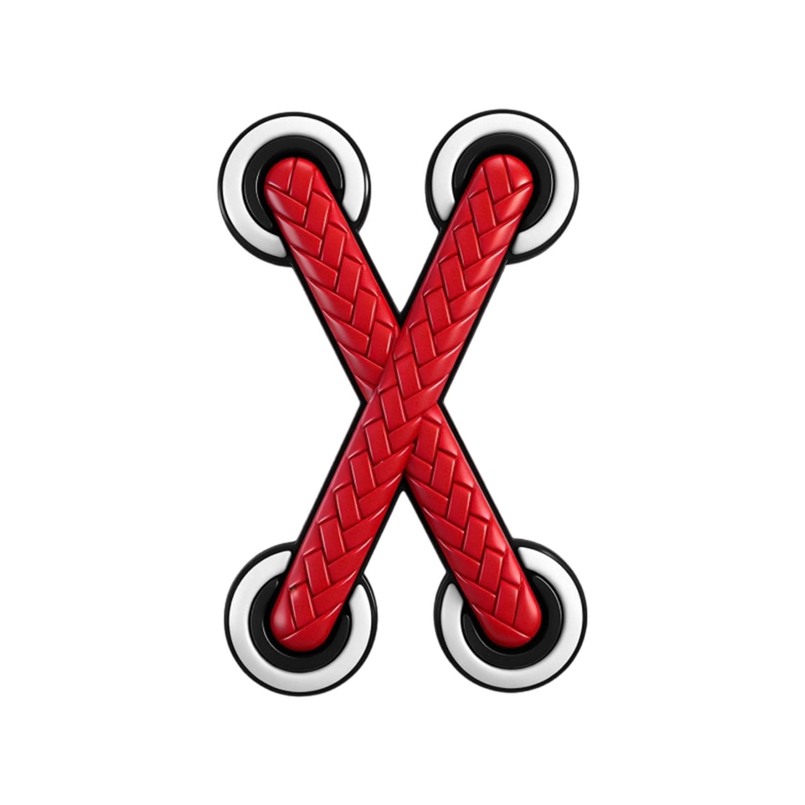 BWANGIAO 3D Woven Shoelace Decal Sticker For Cars Motorcycles And Scooters With Strong Adhesive And Waterproof PVC