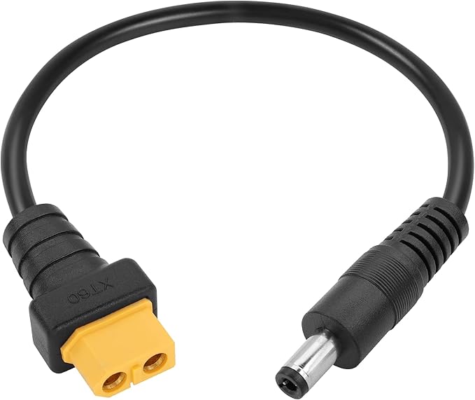 Adaptateur Yaodhaod Xt60 à Dc5525, Connecteur Bullet à Câble DC 5.5x2.5mm Pour Fer à Souder Ts100, Alimentation D'écran Fpv, Câble D'alimentation