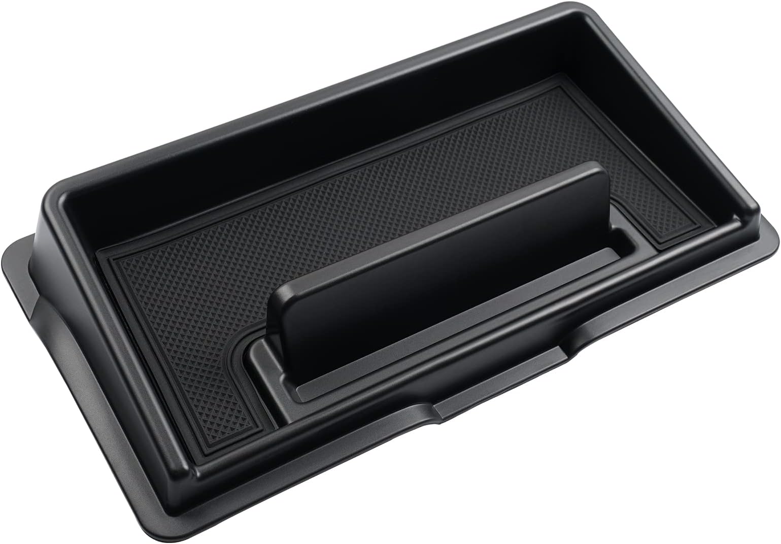 Mixsuper Dash Center Console Organizer for 2019-2023 Suzuki Jimny JB64W JB74W, Dashboard Console Tray Storage Box Phone Stand Black