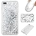 Produktbild Docrax [iPhone 7 Plus]/[iPhone 8 Plus] Handy Hülle Glitzer Flüssig, Handyhülle Silikon Stoßfest Kratzfest Schutzhülle Bumper Case für Apple iPhone 7Plus/8Plus (5,5 Zoll) - DOYBO42219 Silber
