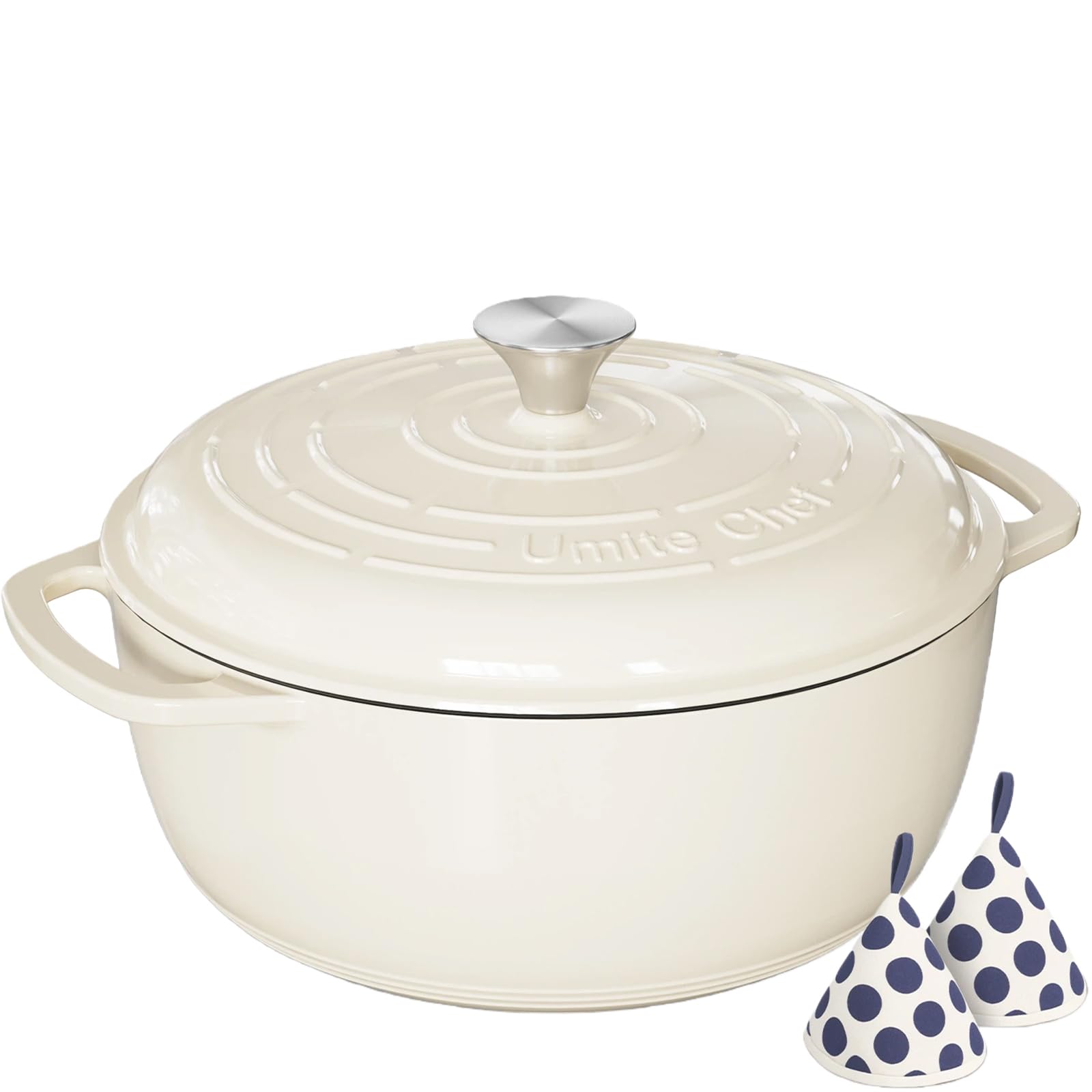 Umite Chef 6QT Enameled Cast Iron Dutch Oven