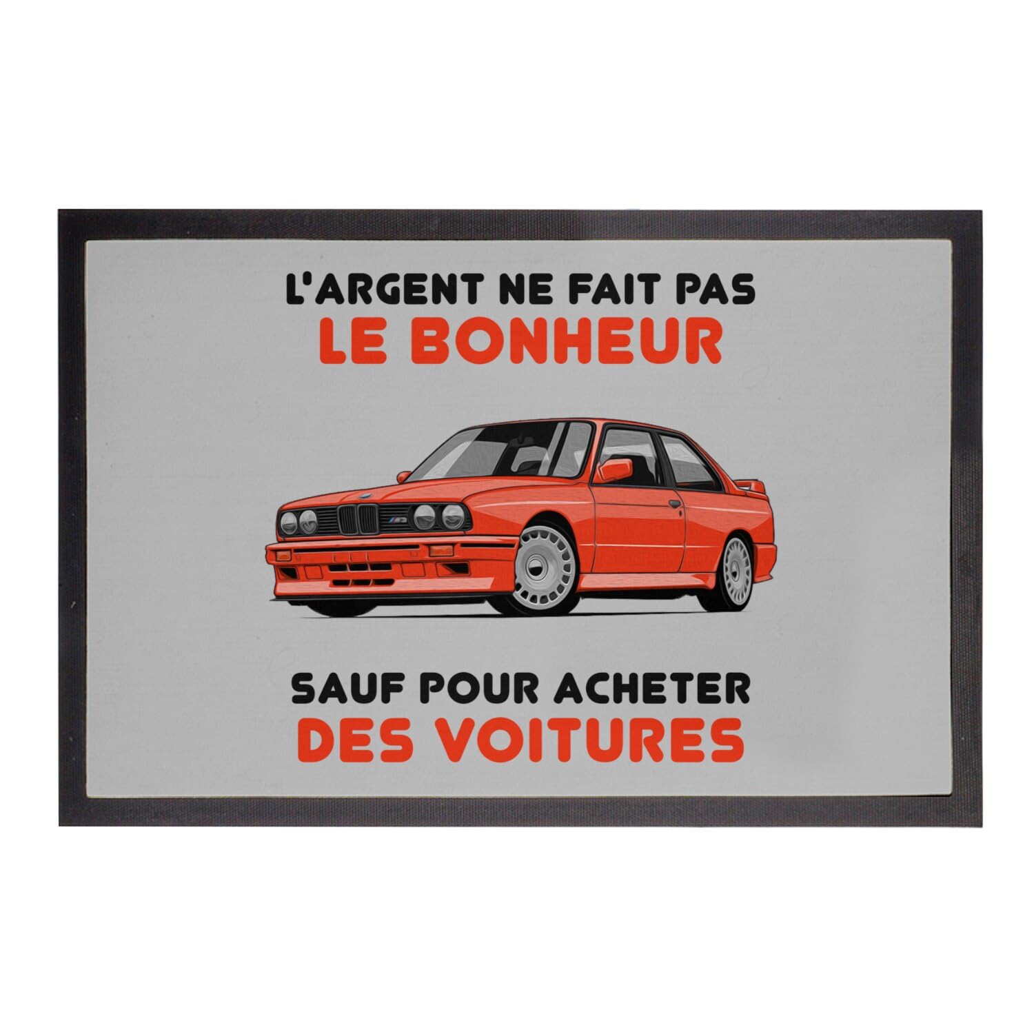 Paillasson gris anti-salissure tapis entrée voiture Fabulous 75x50