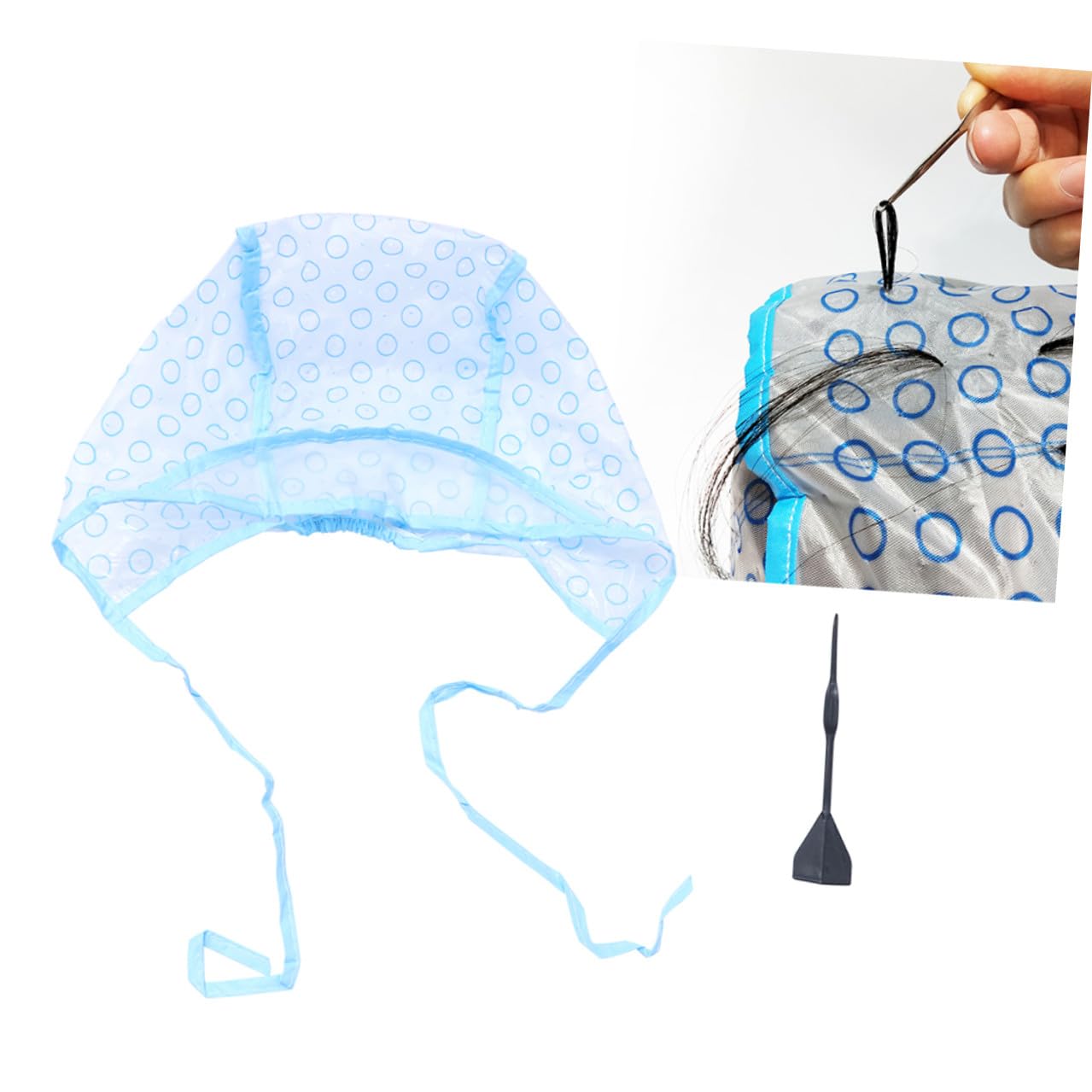 iplusmile 12 Unidades de Gorro para Teñir el Cabello y Gorro de Peluquería Desechable, Adecuado para Mechas Profesionales en Salón de Belleza y Barbería, Uso Único para Coloración y Reflejos