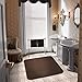 House, Home and More Skid-Resistant Carpet Indoor Area Rug Floor Mat - Chocolate Brown - 2 Ft X 3 Ft - Non Slip Rubber Backing, Stain Resistant, Dog Friendly, Living Room Bedroom Kitchen Entryway