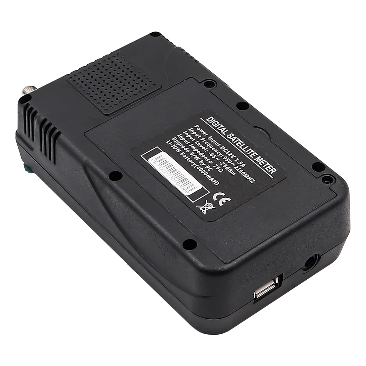 V9 Satellite Finder Digital Finder Meter Détection Satellite DVB-S/S2 Signal Récepteur Décodeur Prise en Charge H.265 avec écran Numérique LCD 3,5 Pouces