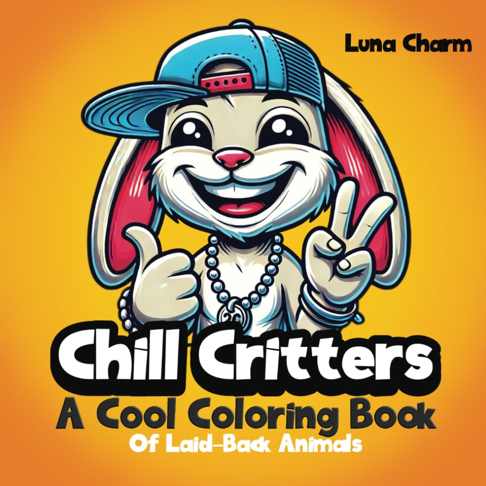 Chill Critters: A Cool Coloring Book Of Laid-Back Animals For Kids, Teens And Adults