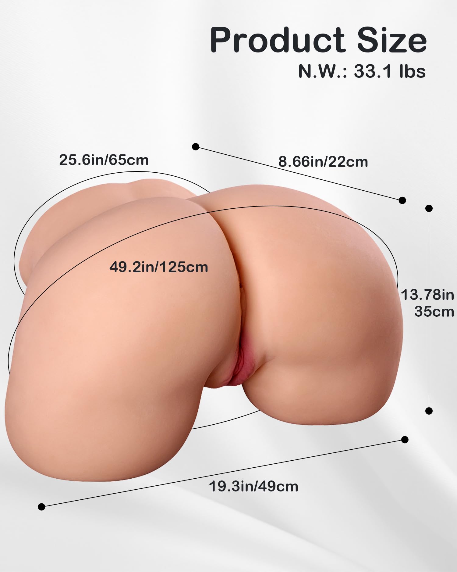 Amazon.com: 33.1LB Male Masturbator Sex Doll Pocket Pussies, Realistic Skin  Texture Soft Female Big Ass & Pussy Adult Sex Toy Deeper Vagina & Tight  Anal, Torso Sex Dolls(Drying Stick& Heating Rod&Washer Hose) :