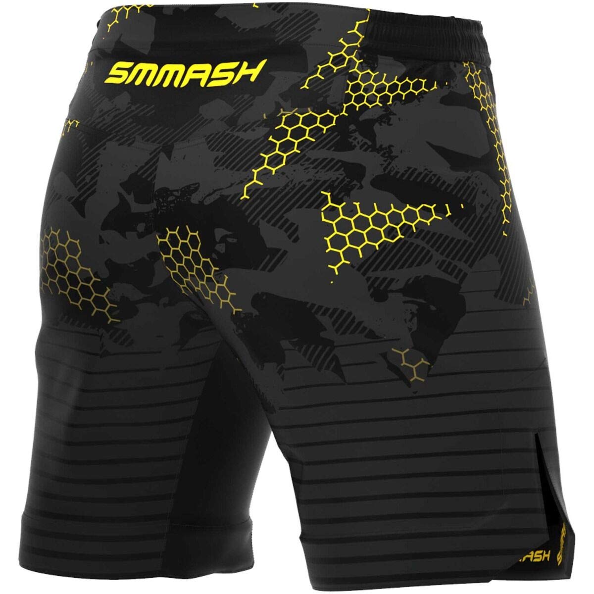 SMMASH Pantalones Cortos Hombre para Artes Marciales Kickboxing Boxeo Muay Thai Deportivos De Combate Choker