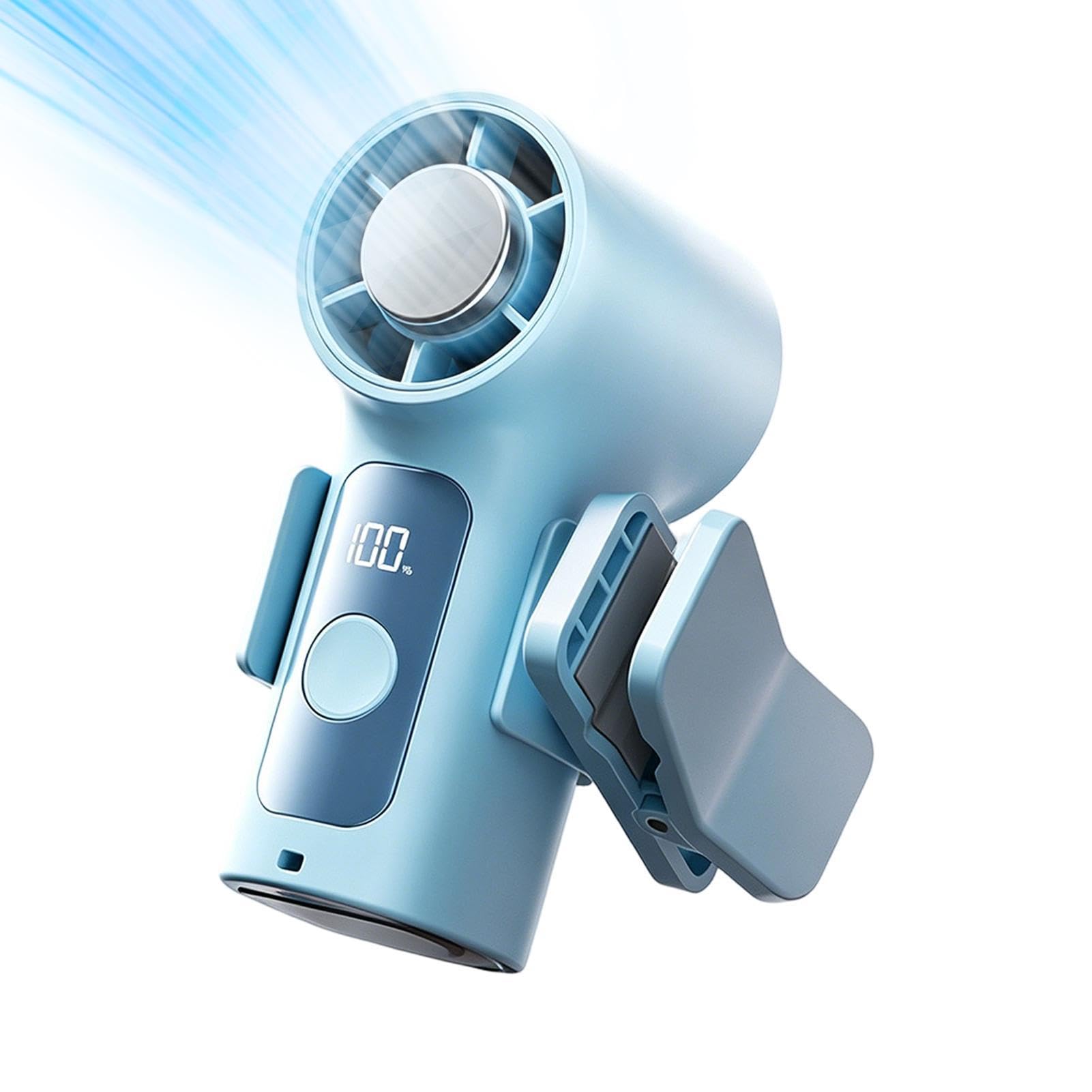 Petit refroidisseur rechargeable avec clip rotatif pour calmer la chaleur en voyage