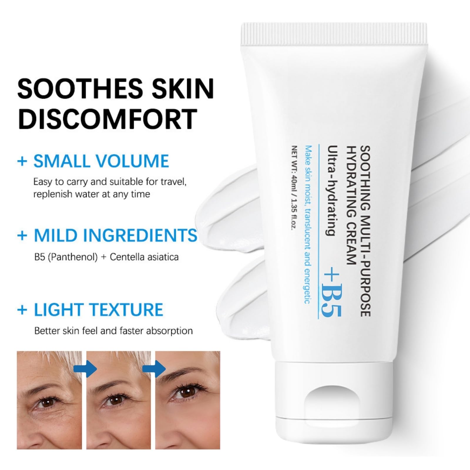 B5 Repairing Balm & Face Serum, B5 Skincare Set, Skin Barrier Repair Cream Set for Smoothing - Image 2