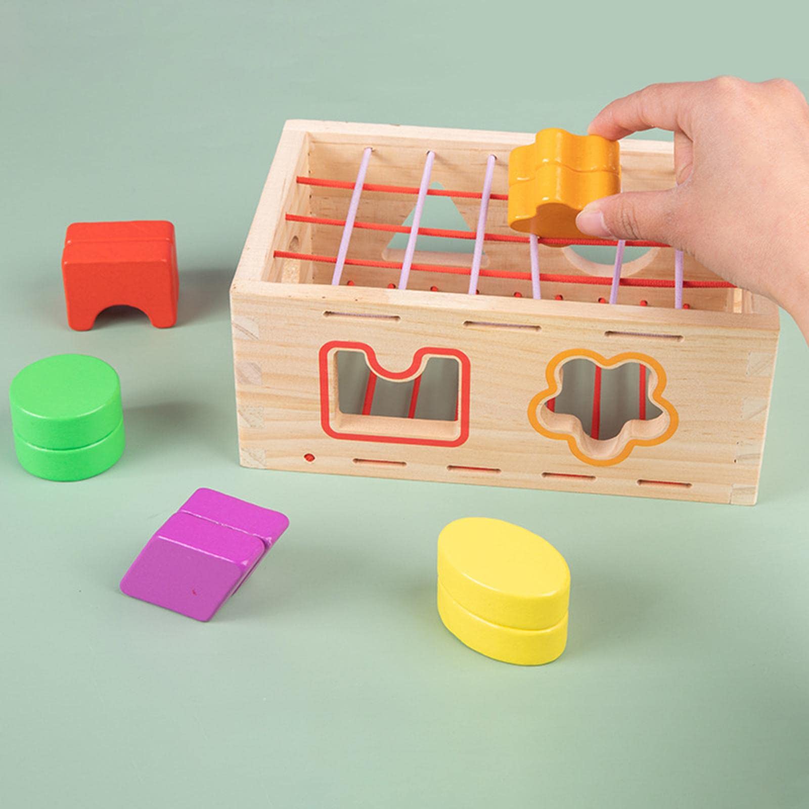 Caja de Monedas Bebé Juguete Educativo Caja de Permanencia de Bandeja Infantil Promueve Curiosidad Y de Exploración Pintura N, Cognición sensorial
