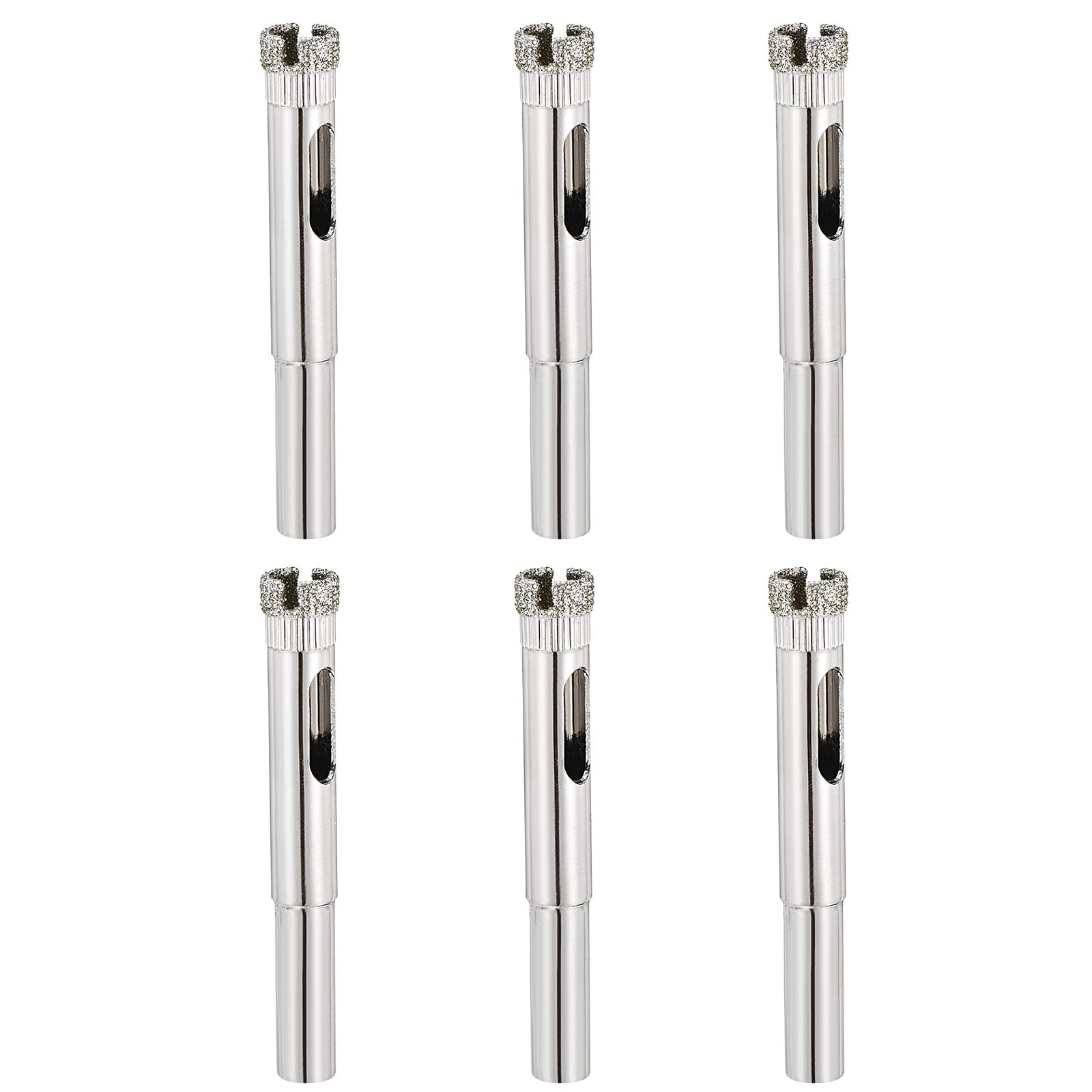 PATIKIL 6pcs 5/16" (8mm) Diamond Hole Saw, Glass Diamond Hole Cutters Hollow Core Drill Bits for Fiberglass, Tile, Porcelain, Ceramic