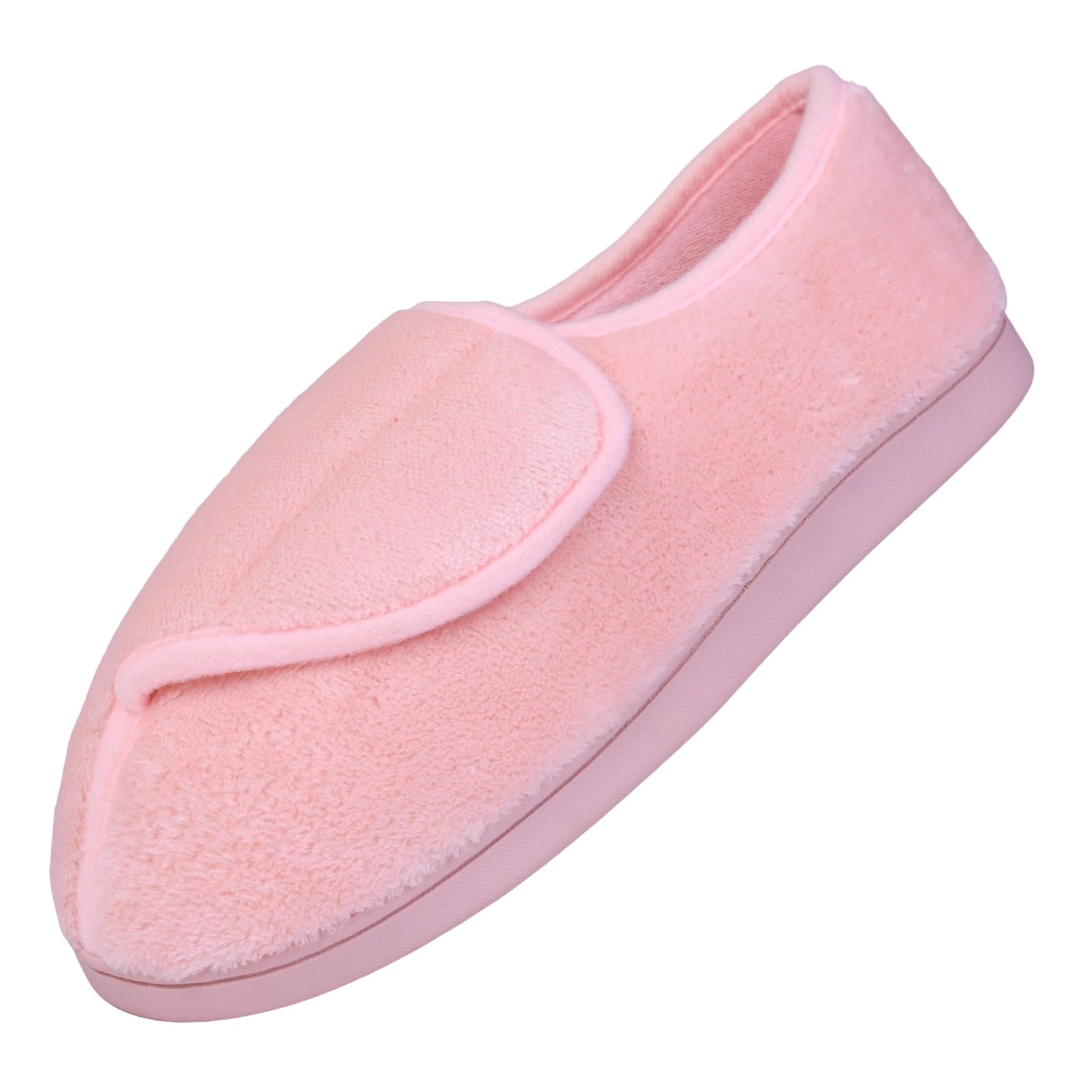 Git-up Women Soft wide Slippers Memory Foam Closed Toed Diabetic Arthritis Edema House Slippers