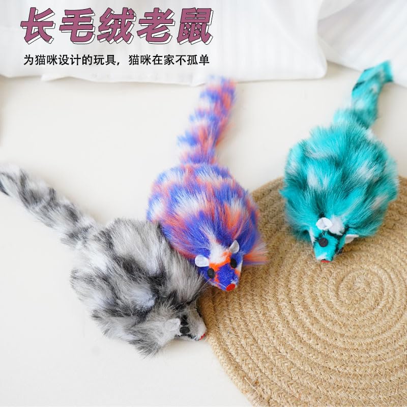 SPOT 2427 A-Door-Able Bouncing Mouse Cat Toy - Quantity 12