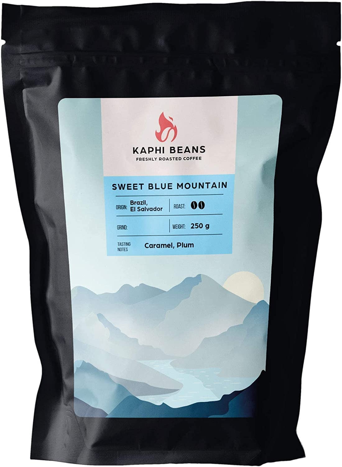 Sweet Blue Mountain Roasted Coffee- Medium Roast- Arabica Coffee Beans- Sweet & Smooth (Wholebean, 500g)