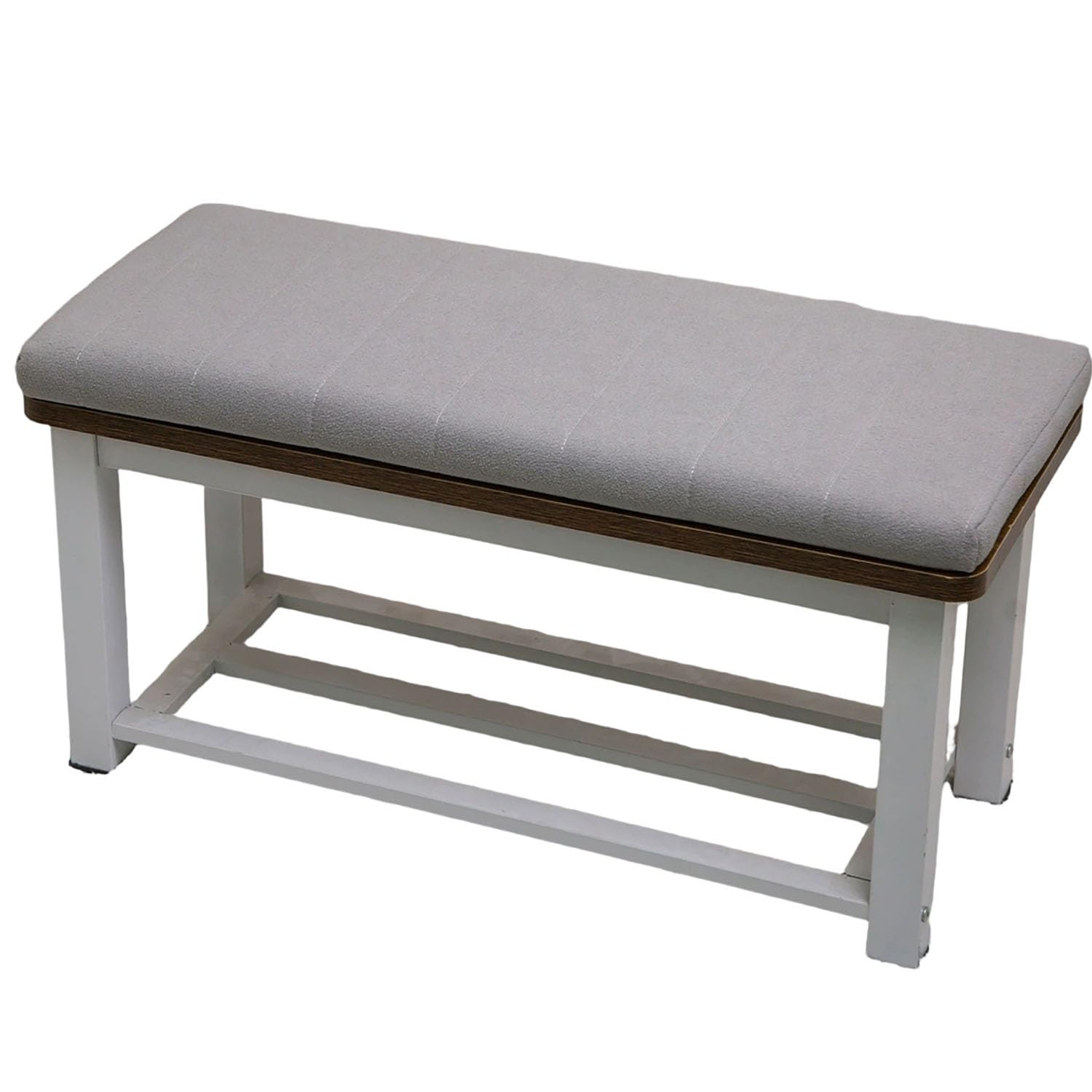 PLCIVSA Outdoor/Indoor Bench Cushion 80/90/100/120/150/180cm×40/30cm 2/3 seater Non-Slip Long Seat Cushion for Bay Window,Entryway Chair,Sofas & Porch Furniture with Zipper(light gray,50x160cm)