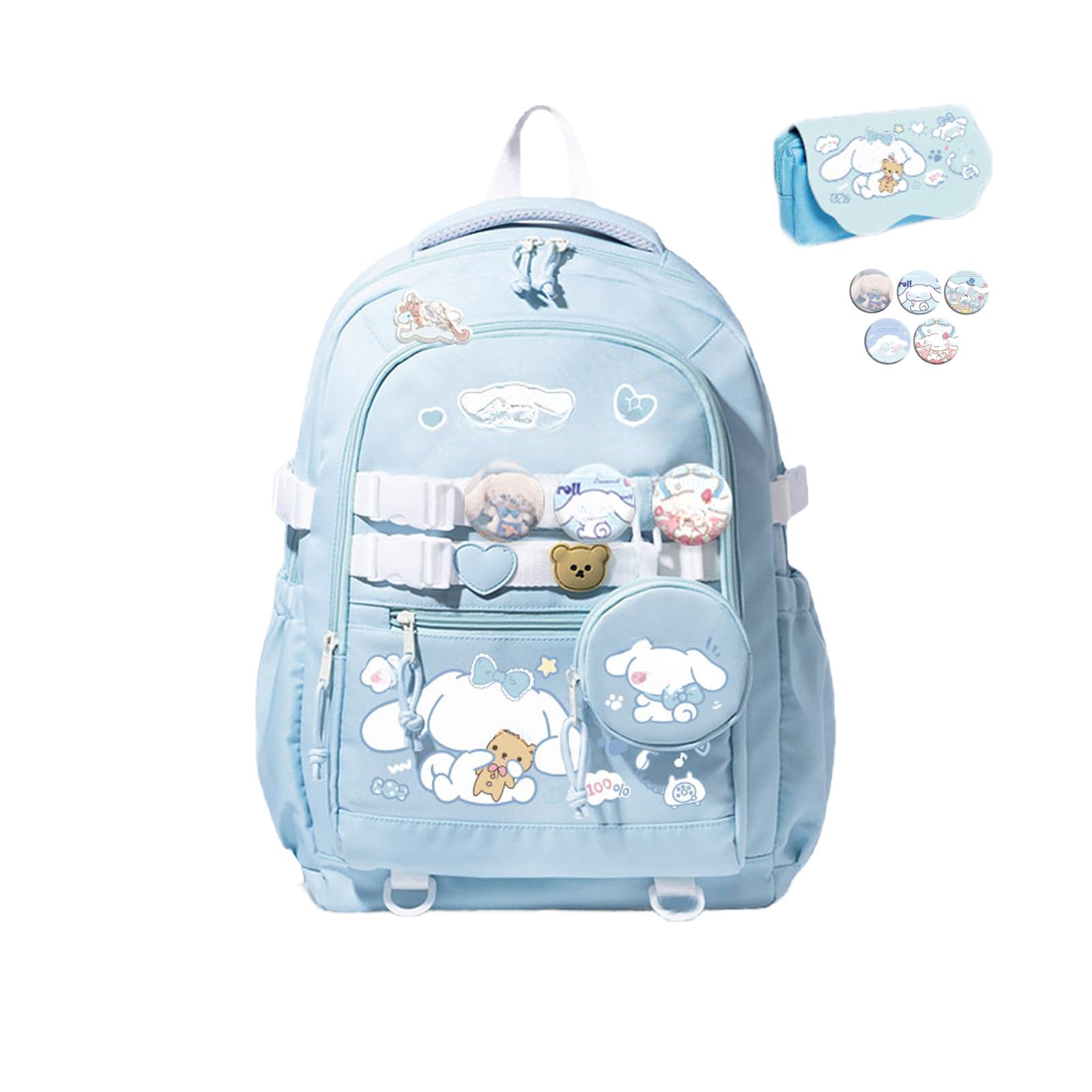 New Cute Backpack Cartoon Backpack Travel Backpacks,Large Capacity Waterproof Backpack for Christmas Gifts (blue3, A)