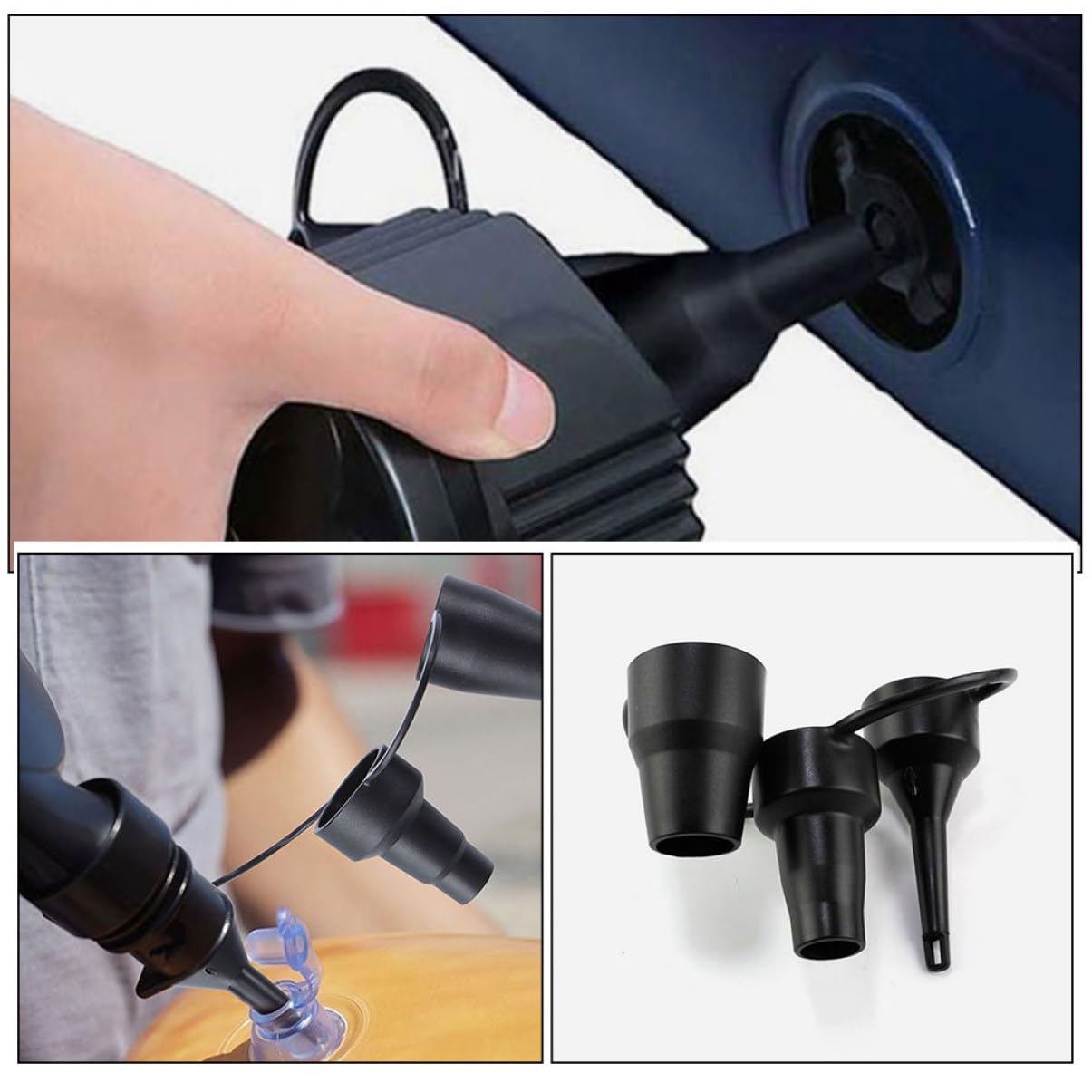 Luftpumpendüse Aufblasbare Matratze Aufblasbares Sofa Pumpendüse Für Luftmatratze Düsen Luftpumpenadapter Für Schlauchboote Zubehör Für Luftbetten Black