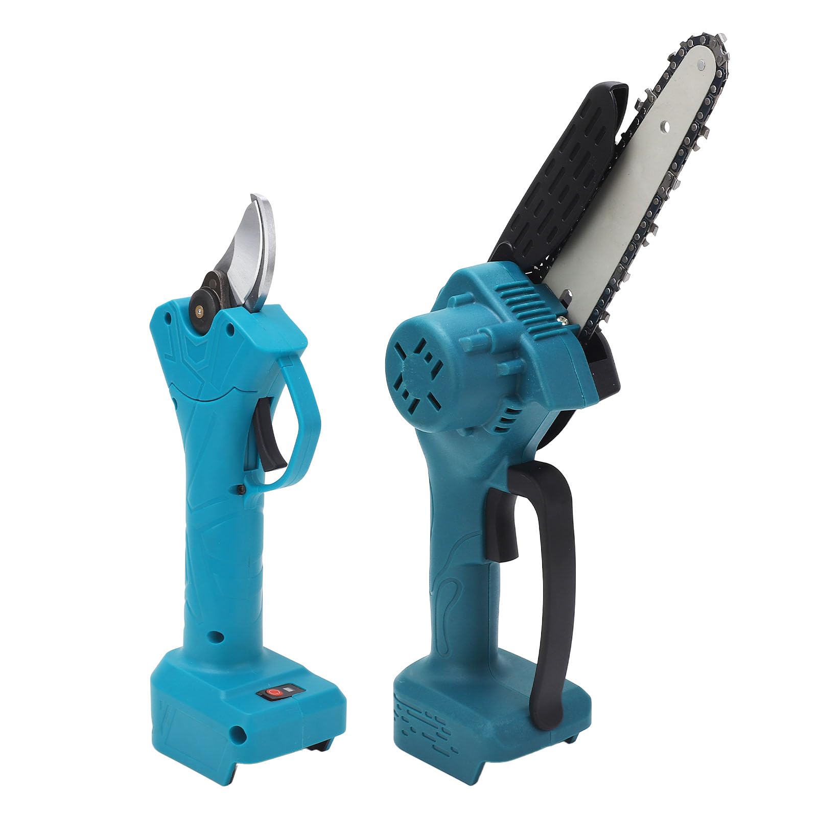 Juego de Tijeras de Podar Eléctricas y Mini Motosierra, Herramienta Eléctrica de Jardín con Poste de Extensión para BL1820 BL1830 BL1840