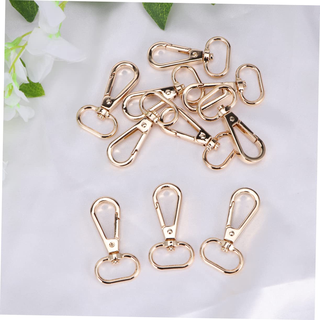 Abaodam 10pcs Durable Dog Tag Clips Compact Buckles for and Cats Essential Pet Supplies for Harnesses and Collars for Various