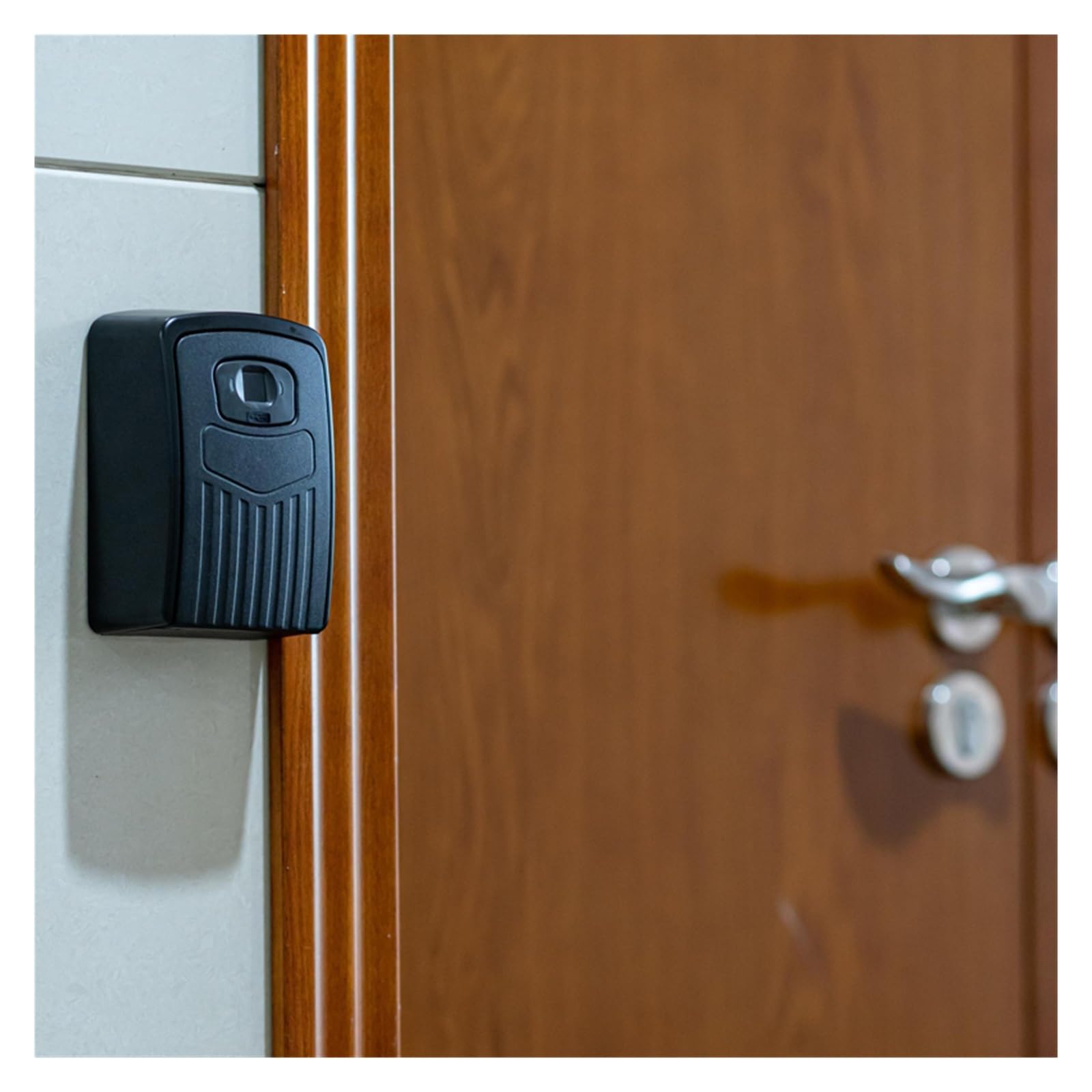 Boite a Clefs Securisee Exterieur, Coffre-fort à empreintes digitales ou mot de passe, boîte à clés, boîte de rangement Bluetooth, application Smart Life, montage mural, boîte de sécurité antivol ,Cof
