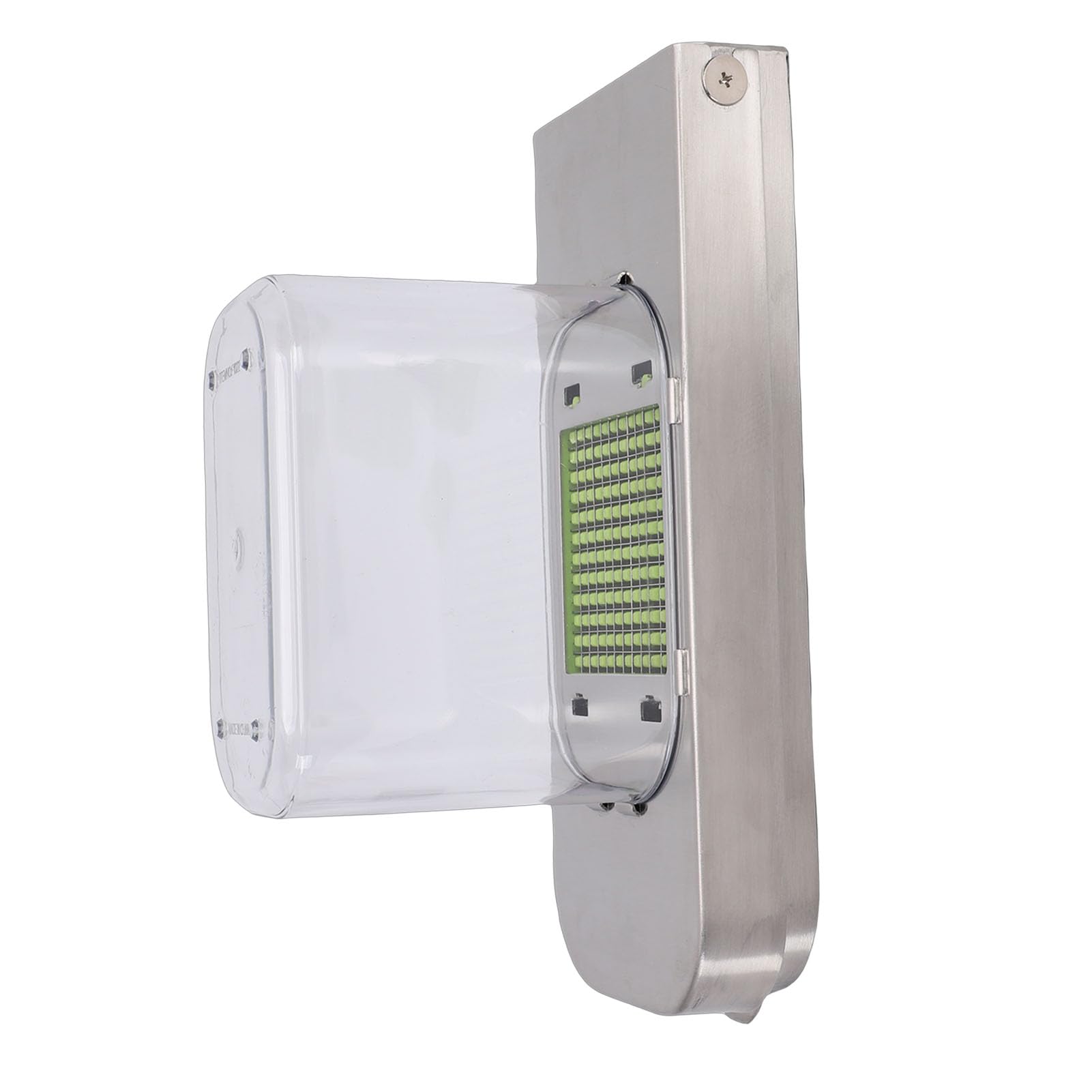 Fdit Picadora Manual de Verduras, Picadora de Alimentos de Acero Inoxidable para Cortar y Cortar en Cubitos Rápidamente, Diseño Compacto Fácil de Limpiar con 4 Cuchillas, Utensilio
