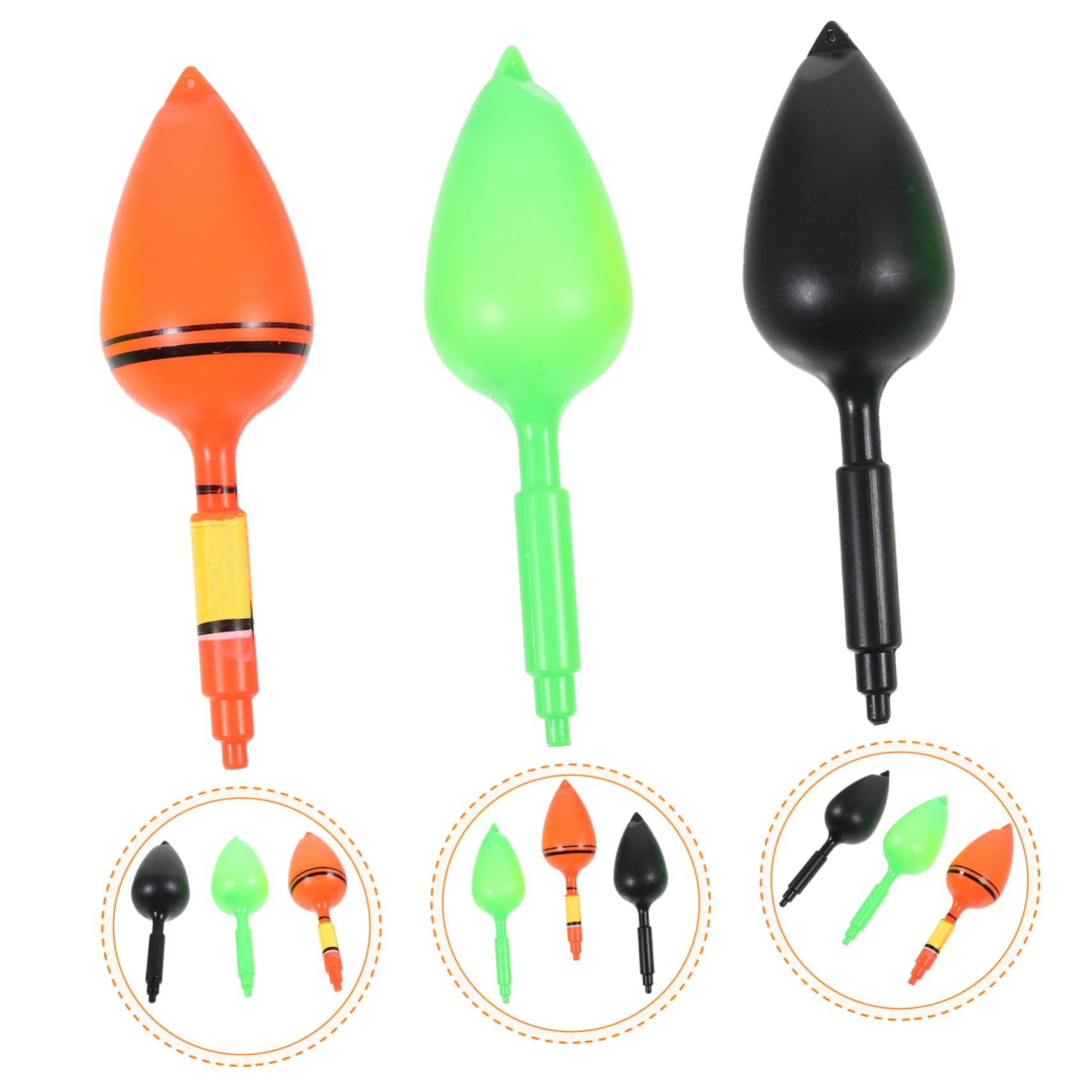 TOYANDONA 30piezas Flotador De Pesca para Pescar Flotadores Resistentes De Equipo De Pesca Flotadores De Línea De Pesca para Flotador De Peces Mar Flotadores De Bobbers para De