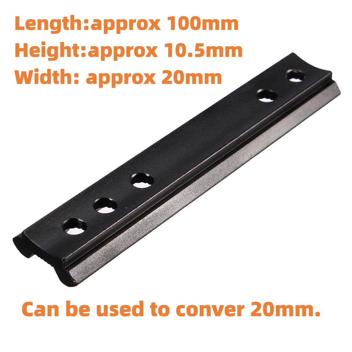 ACEXIER Rail Picatinny/Cola de Milano de 10cm Rail de Perfil bajo 20mm Weaver Picatinny Rail Mount