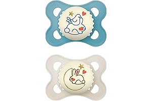 Nanobebe Baby Pacifiers 0-3 Month, Night Pacifiers 0-6 Months, Best for Breastfed...