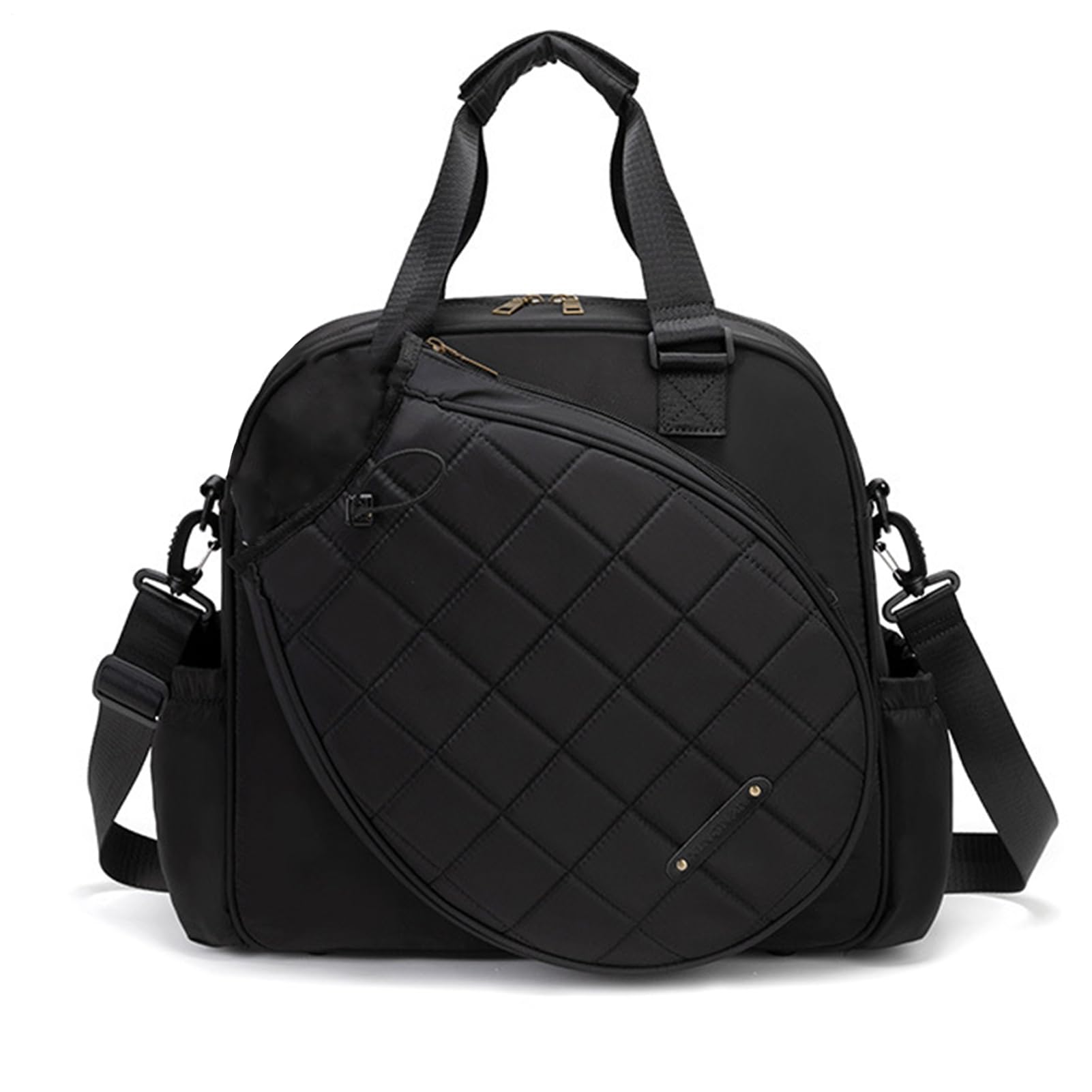 Borsa per racchette da tennis – Borsa da badminton di grande capacità | Imbracatura per racchette da tennis con tracolla regolabile, manico, adatta per racchette da badminton