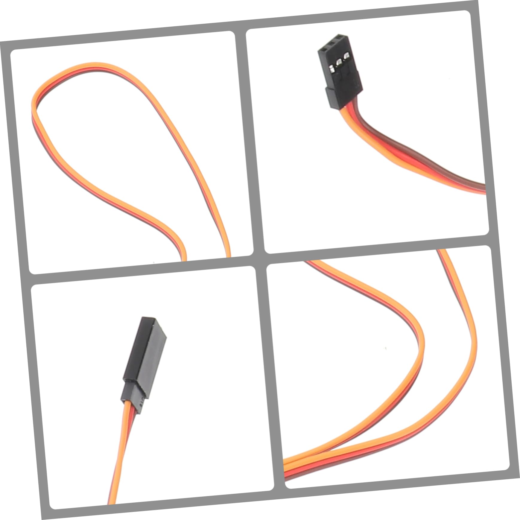 VICASKY 20 cables de extensión para Futaba Cable adaptador de alta calidad para maquetas y helicópteros, material plástico resistente con alambre de cobre para conexiones receptoras