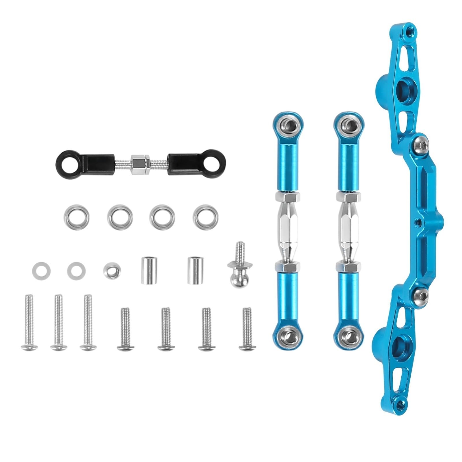 Accesorios coches RC per Tamiya per TT02B 1/10 Accessori di Upgrade per Auto RC Lega Alluminio Set Sterzo A Manovella