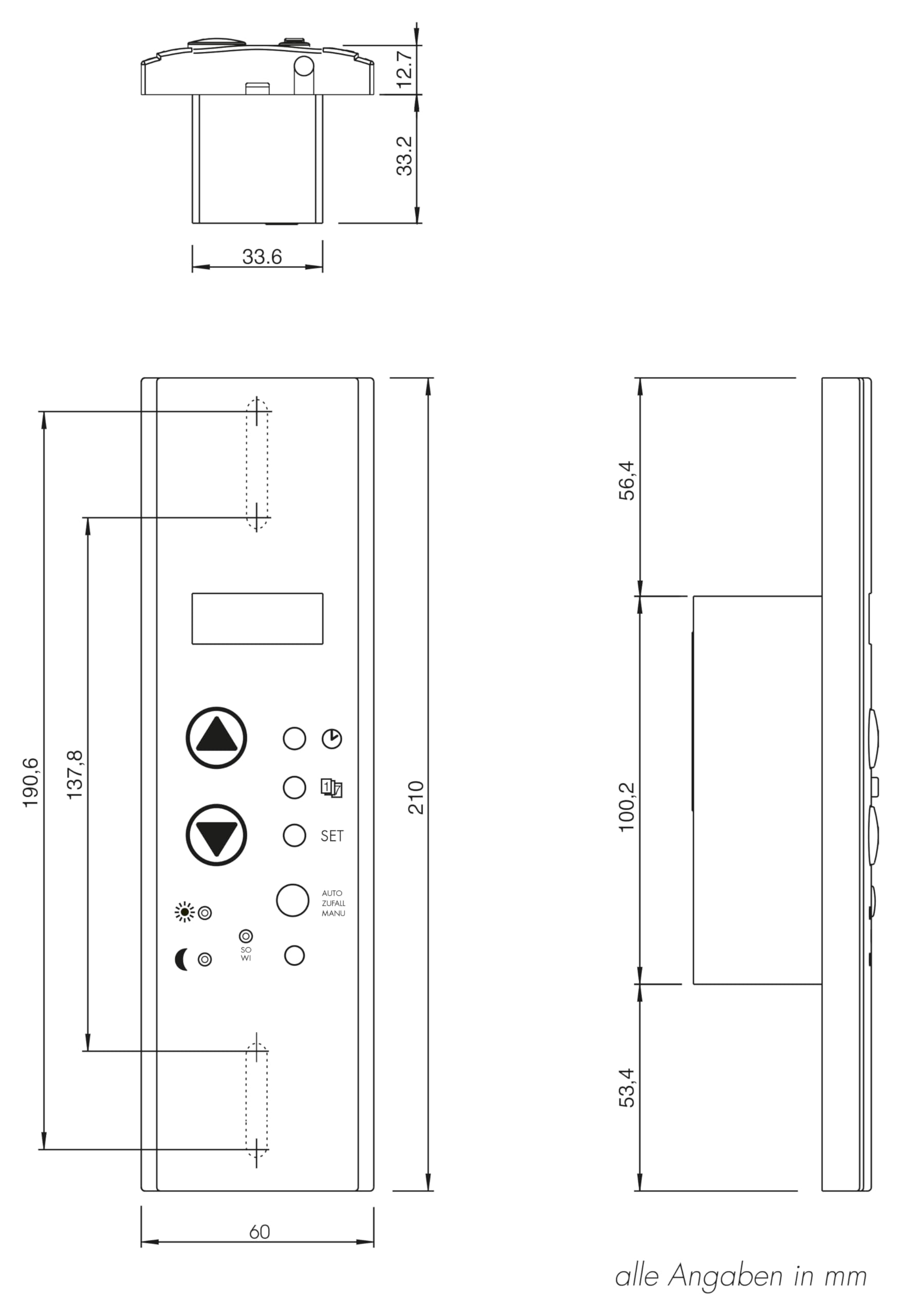 HOMEPILOT Zeitschaltuhr Gurtkastenformat Rolladensteuerung 230 V Weiß