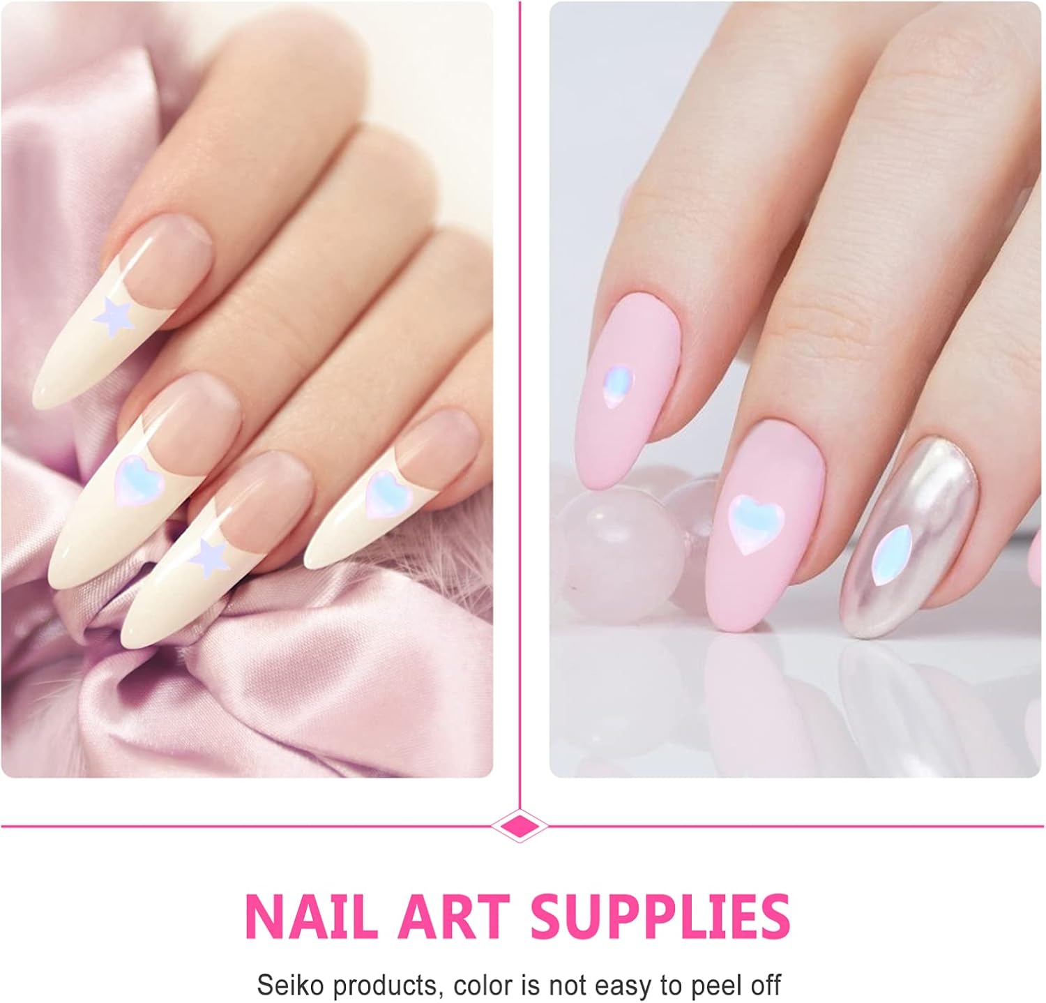 Colorful Nail Art Studs Box of Shiny Manicure Charms for DIY Nail Decorations and Crafting Accessories