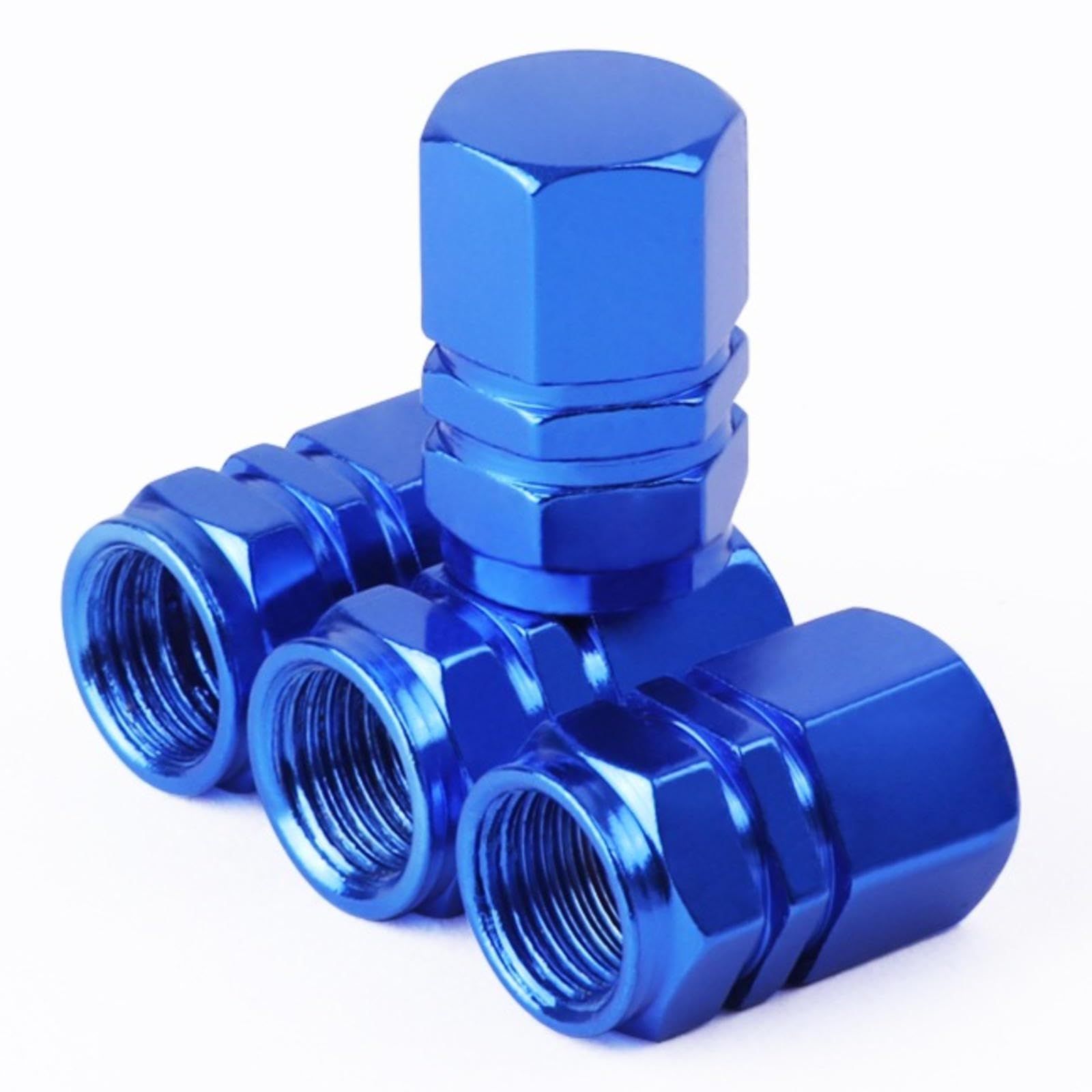 Fit for Hyundai i10 i20 i30 NLine Sonata Tucson Azera Elantra Veloster Kona Santa,Valve Stem Covers,4 Pack Metal Universal Car Tire Valve Stem Caps,Car Accessorier