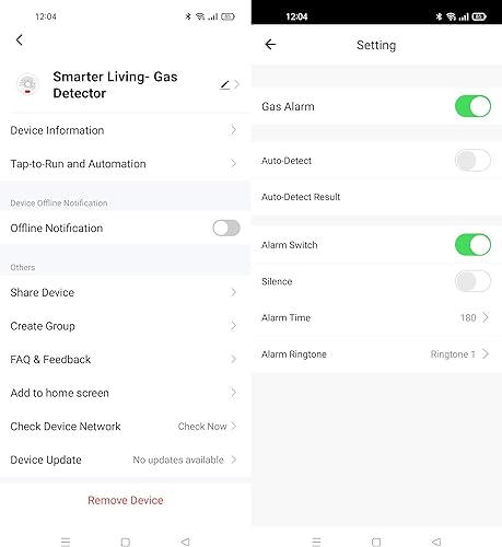 Miniatura 5 de Smarter Living - WiFi Gas Alarm Leak Detector for Natural Gas, Propane, Methane, Butane, LPG, LNG, Flammable Explosive Gases, Reliable Sensor, Phone