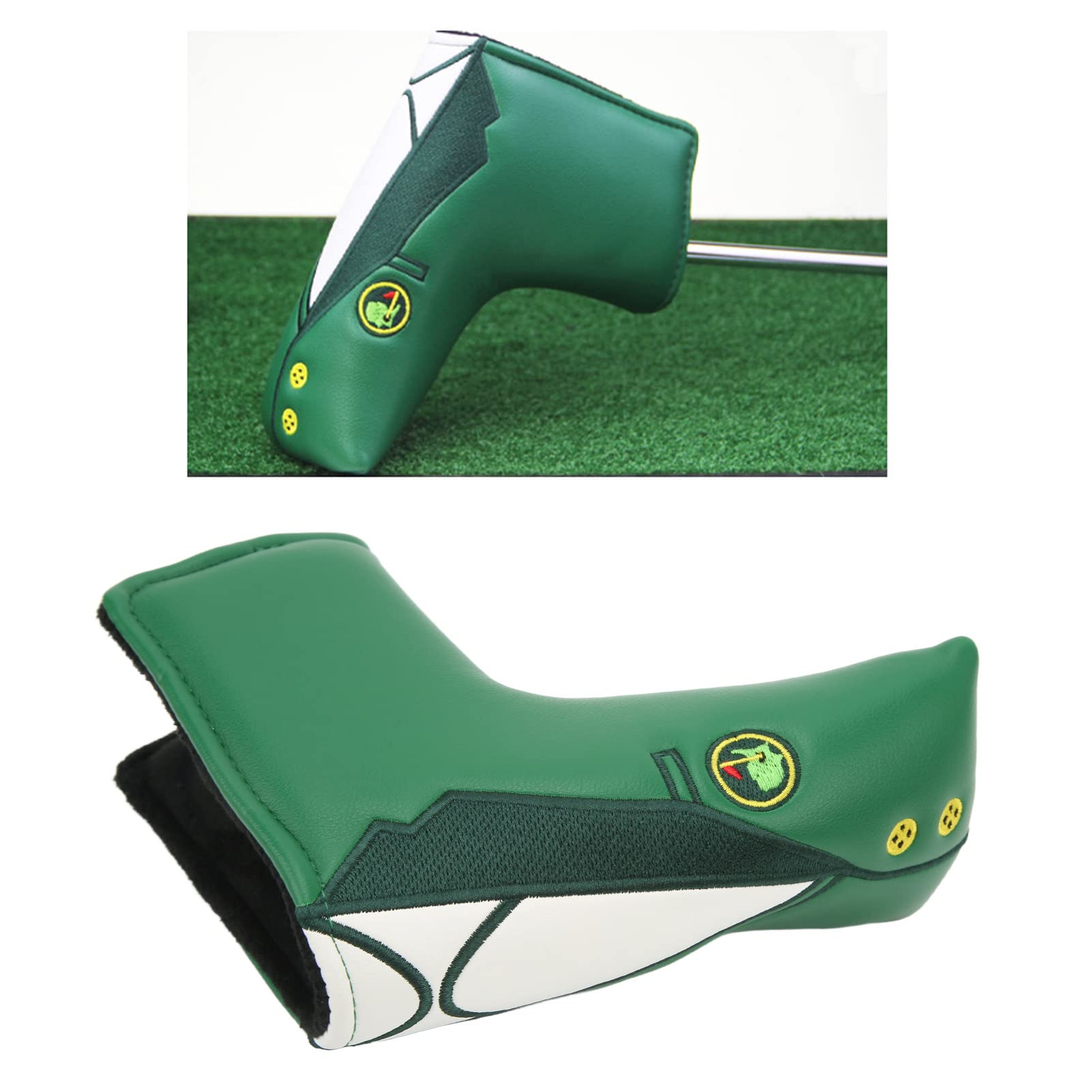 Copricapo Putter Golf, Protezione Impermeabile PU a Forma L, Accessorio Testa Bastone per Golfisti Professionisti e Amatoriali in Campo