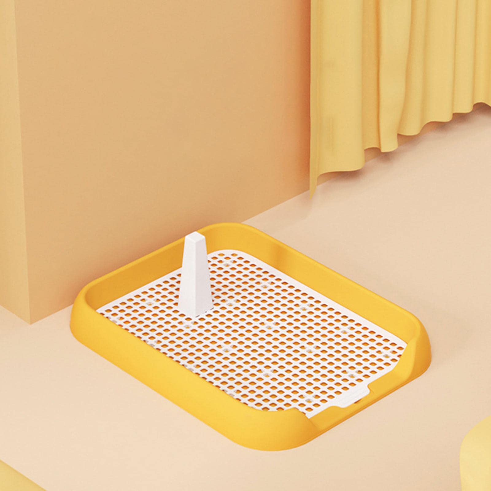 SECRET DESIRE® Dog Toilet with Urinary Column Mesh Grids Indoor Pet Training Toilet Tray Yellow (B0D2XGNYBG) Amazon Price History, Amazon Price Tracker