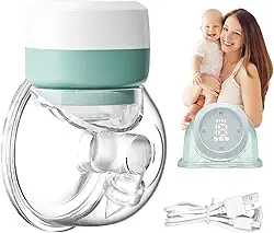 Bomba de Leite Elétrica Portátil Mãos Livres - Extração Silenciosa, 3 Modos/9 Níveis, Sem BPA, Bivolt (110V/220V), Coletor de Amamentação, Ideal para Mães em Movimento