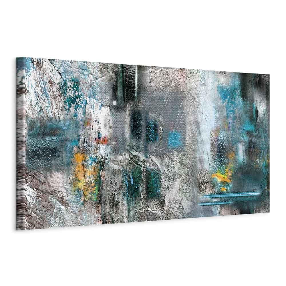 Cuadros B&D XXL - Cuadro en Lienzo Abstracto 150x50 cm 1 pieza impresión en material tejido no tejido cuadro de pared impresión artística fotografía imagen gráfica Como Pintado Colorido a-A-0262-b-d