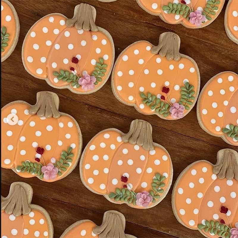 Miniatura 8 de Cortador de galletas grande de Acción de Gracias de 5 piezas, cortadores de galletas navideñas con formas de instrucciones de recetas de hojas de