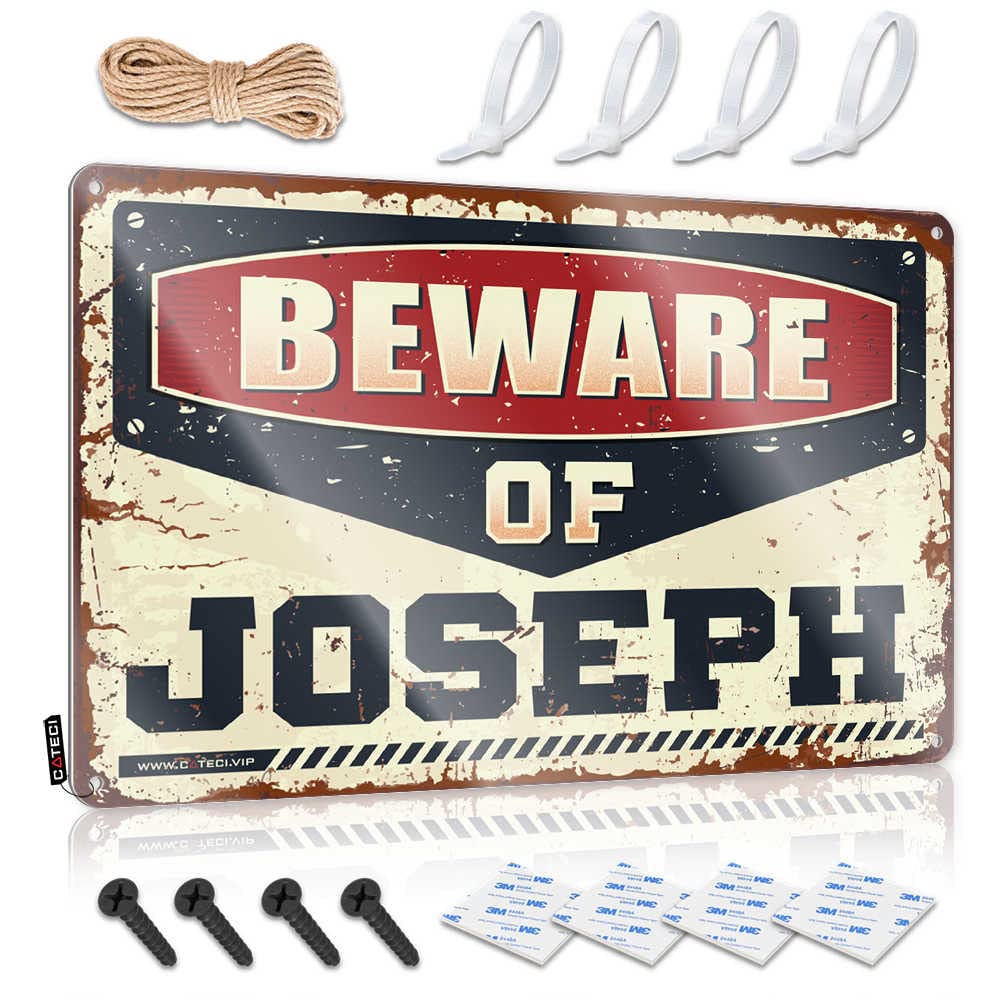 Cave Man Bar Beware Of Joseph Sign Bar Man Cave Decor Man Cave Decor And Accessories(30X40CM)