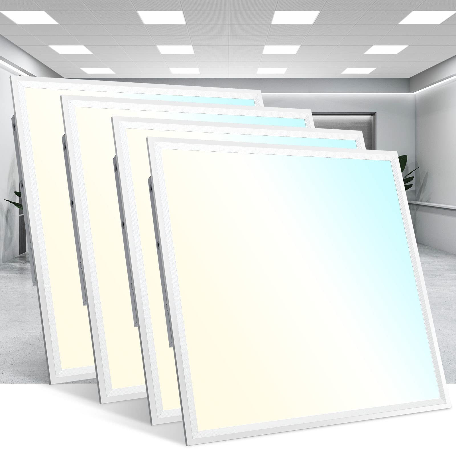 Photo 1 of **UNABLE TO TEST**
AIKVSXER 2x2 Led Flat Panel Light 5000K/4000K/3000K Led Light Drop Ceiling 4PACK