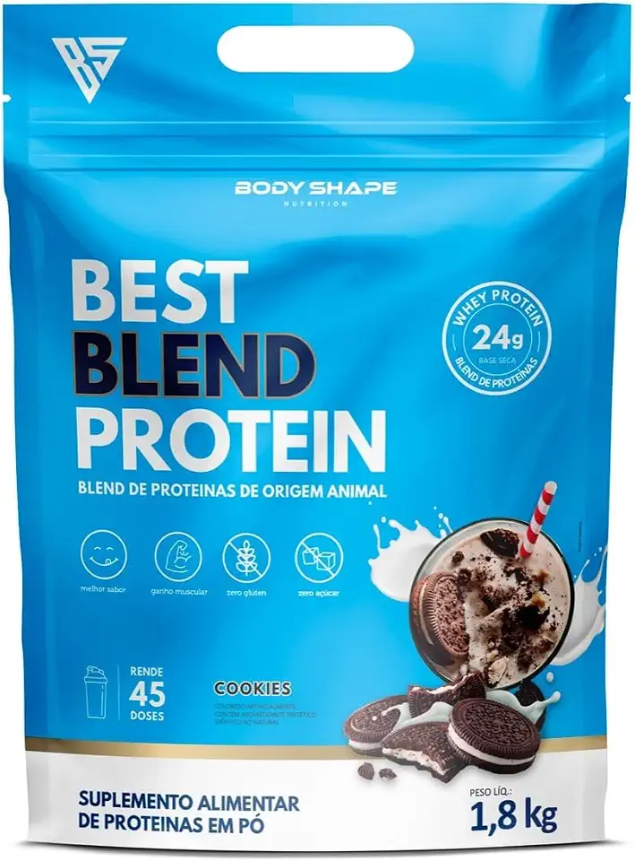 Whey Protein Body Shape Best Blend 1.8kg - SORO DO LEITE (Cookies)