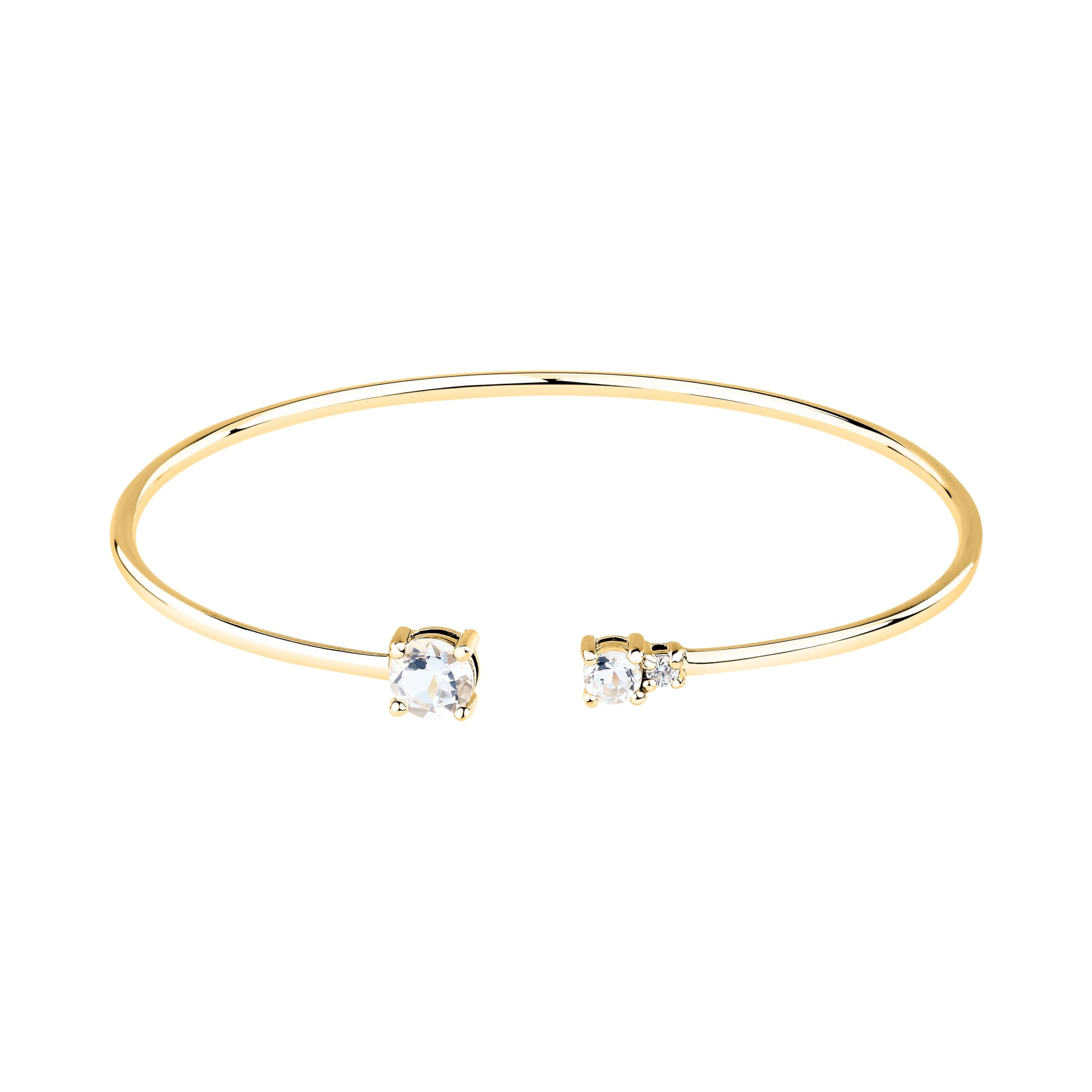 Morellato Bracciale Donna in Argento 925% riciclato con Zirconi, Rigido, Collezione TESORI