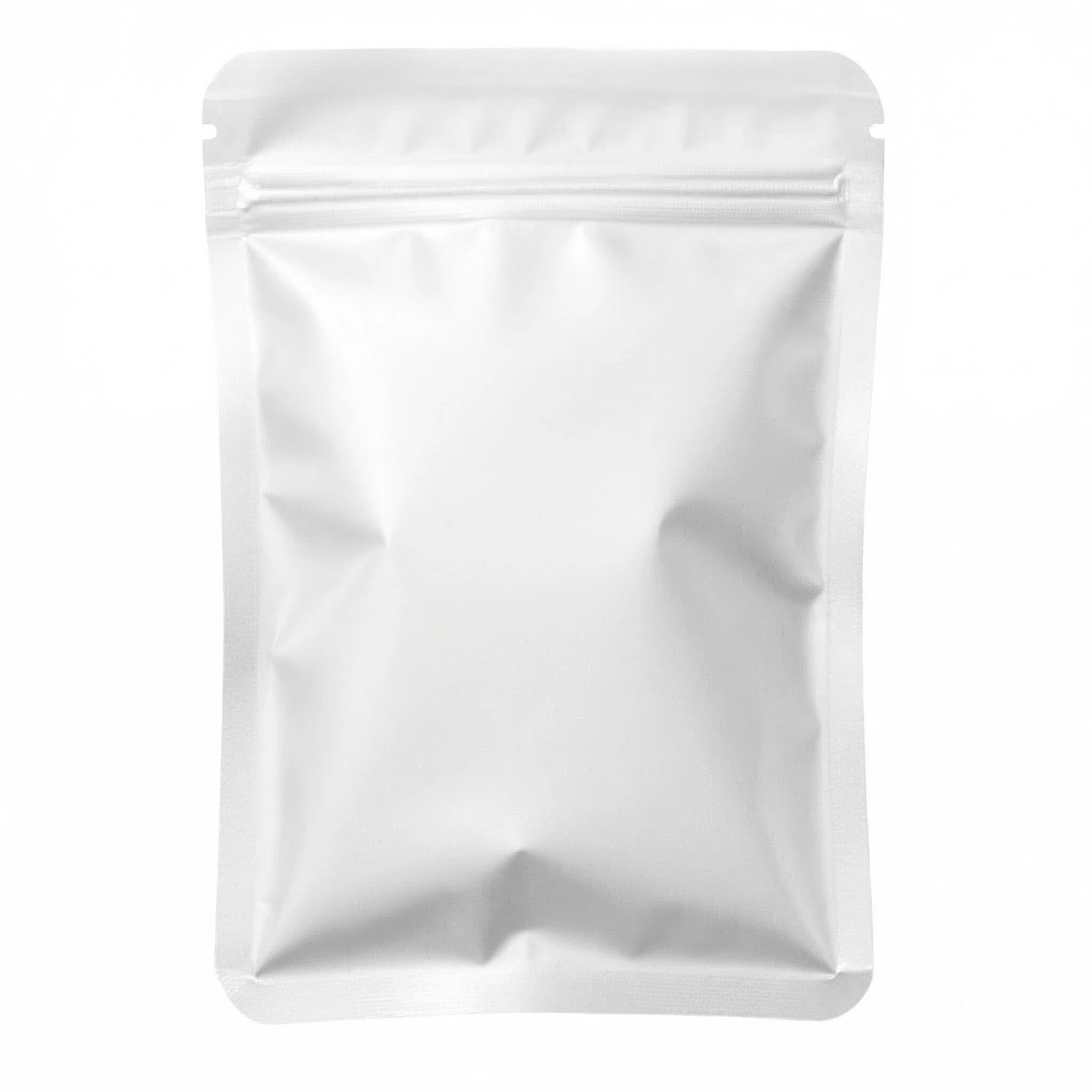 100 pcs Mylar Bags,Resealable White Ziplock Baggies 7x10cm,Cali Packs 3.5g
